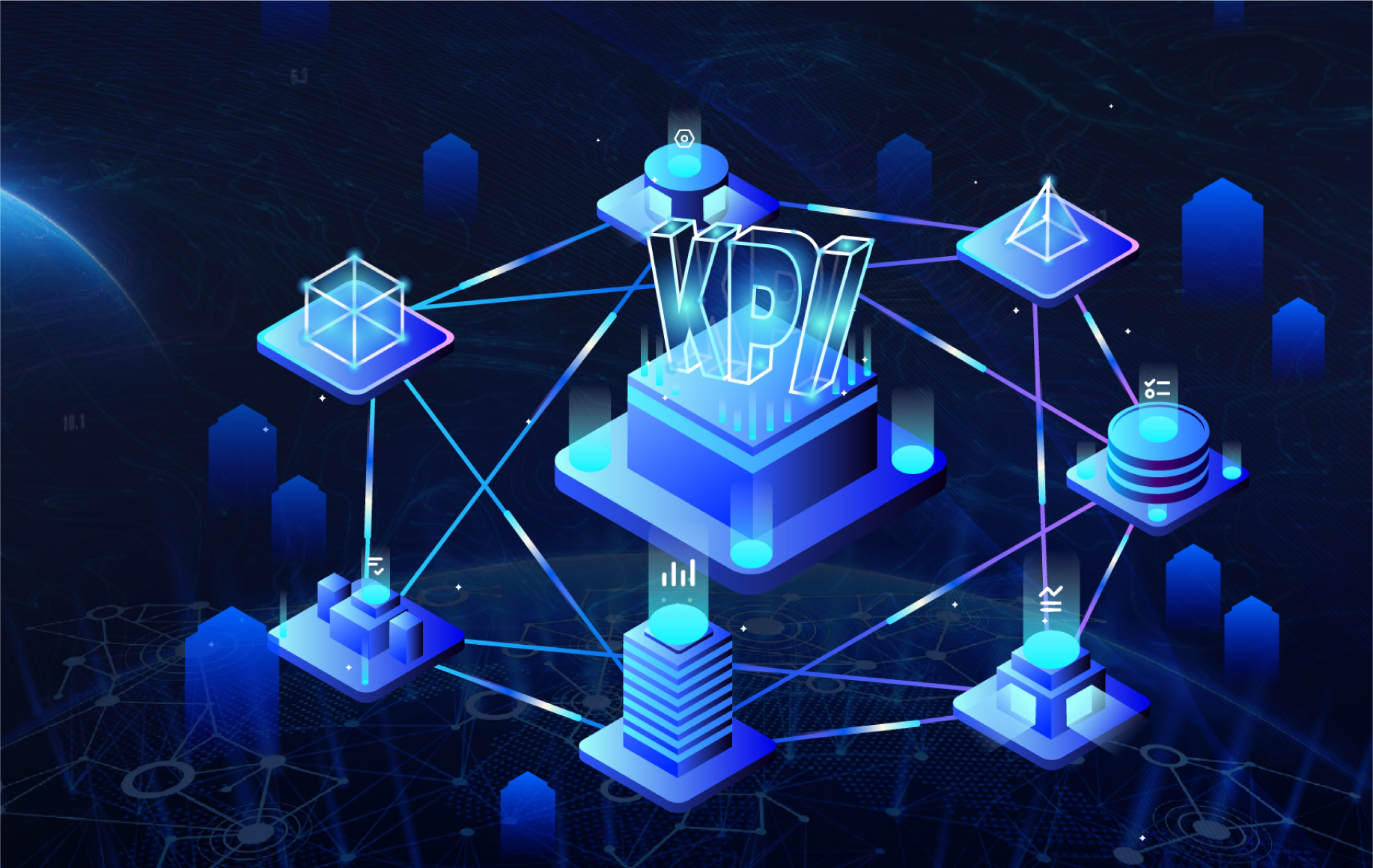 نظام الإدارة والتحكم الرقمي للمؤشرات الرئيسية لكافة العمليات