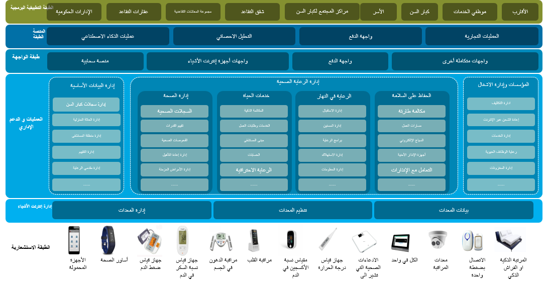 منصة خدمات الرعاية الصحية والمسنين المؤسسية (التصميم)